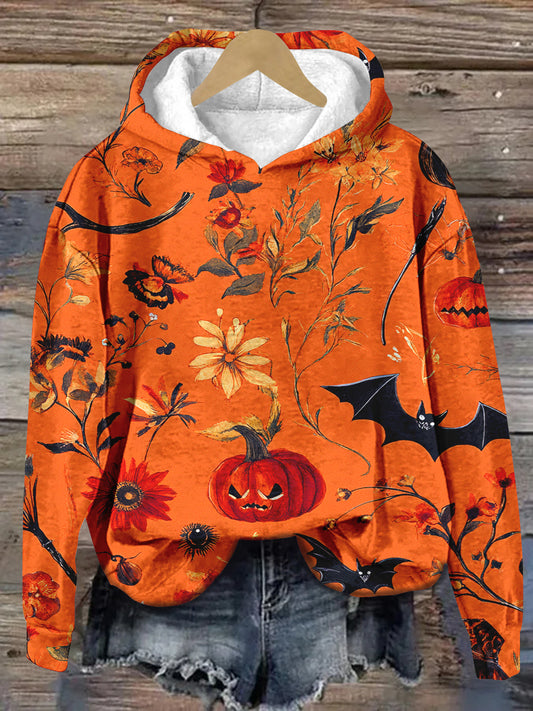 Halloween Art Print Unisex Hooded Long Sleeve Casual Sweatshirt