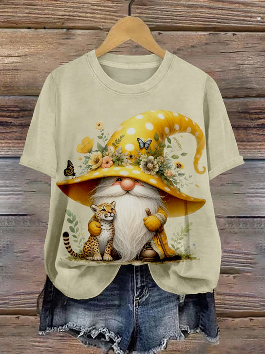 Dwarf Art Print Unisex Crew Neck Short Sleeve Casual T-Shirt