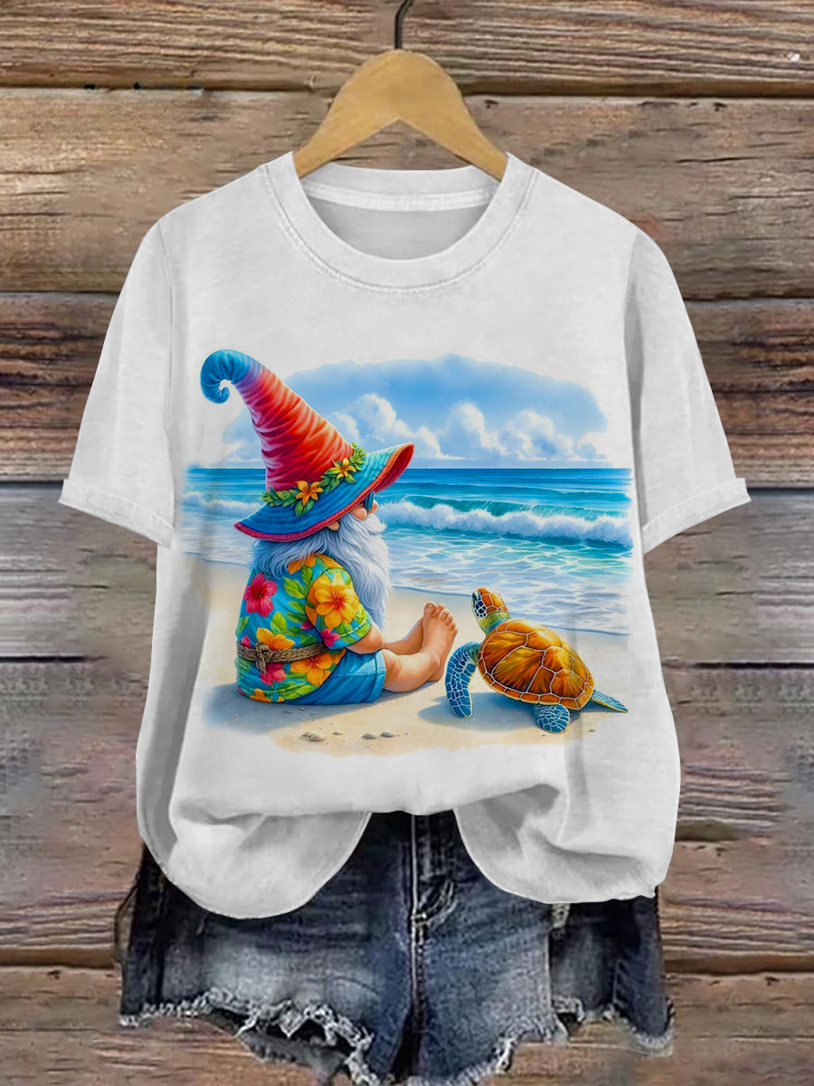 Dwarf Art Print Unisex Crew Neck Short Sleeve Casual T-Shirt