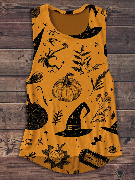 Halloween Art Print Unisex Casual Tank Top