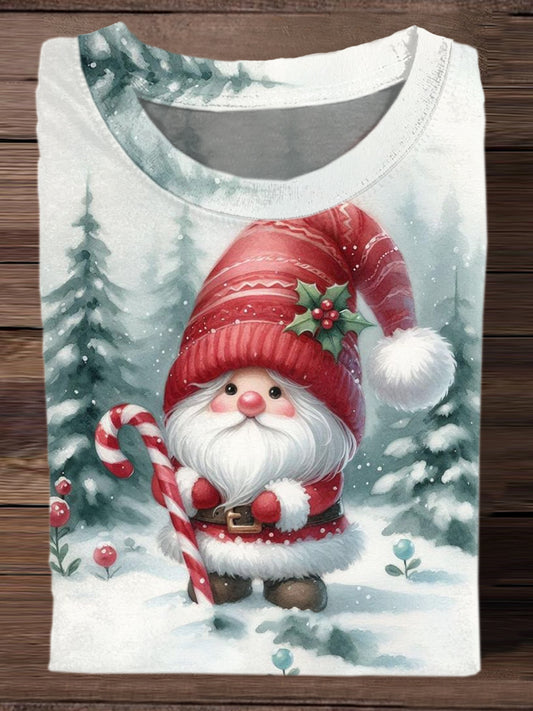 Fashionable And Elegant Christmas Art Print Short-Sleeved T-shirt