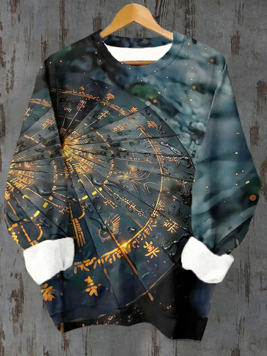 Unisex Divination Pattern Casual Crew Neck Sweatshirt