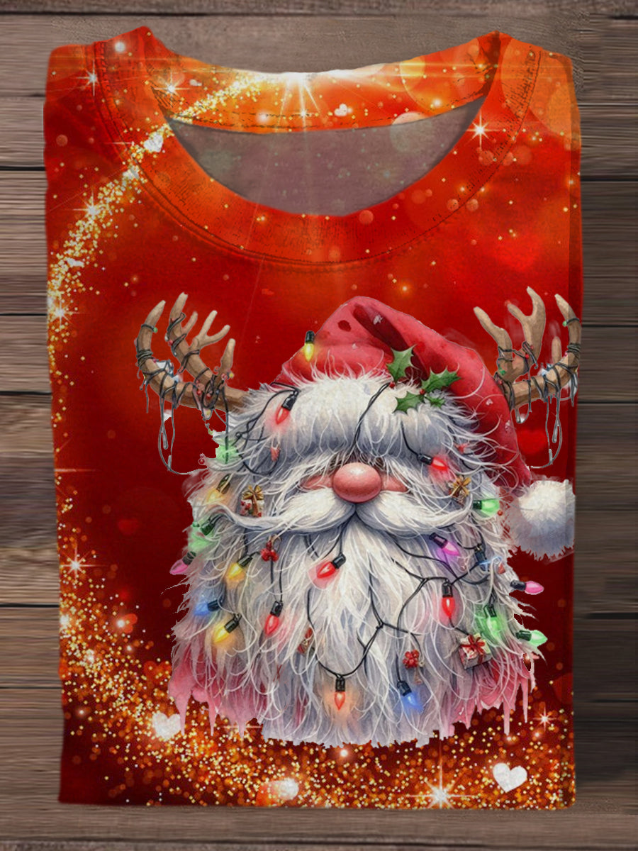 Fashion Elegant Christmas Art Print Short-Sleeved T-Shirt