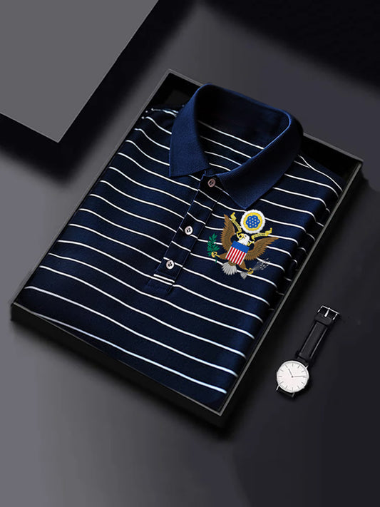 Men's USA Print short sleeve polo shirt