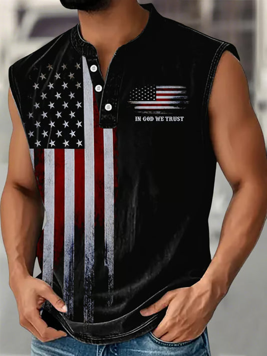 Men's In God We Trust Printed Tank Top
