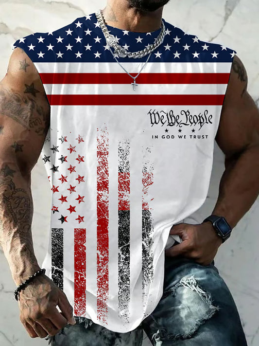 Men's In God We Trust Printed Tank Top