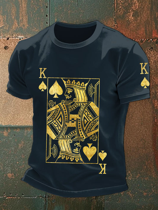 Men's poker art print t-shirts