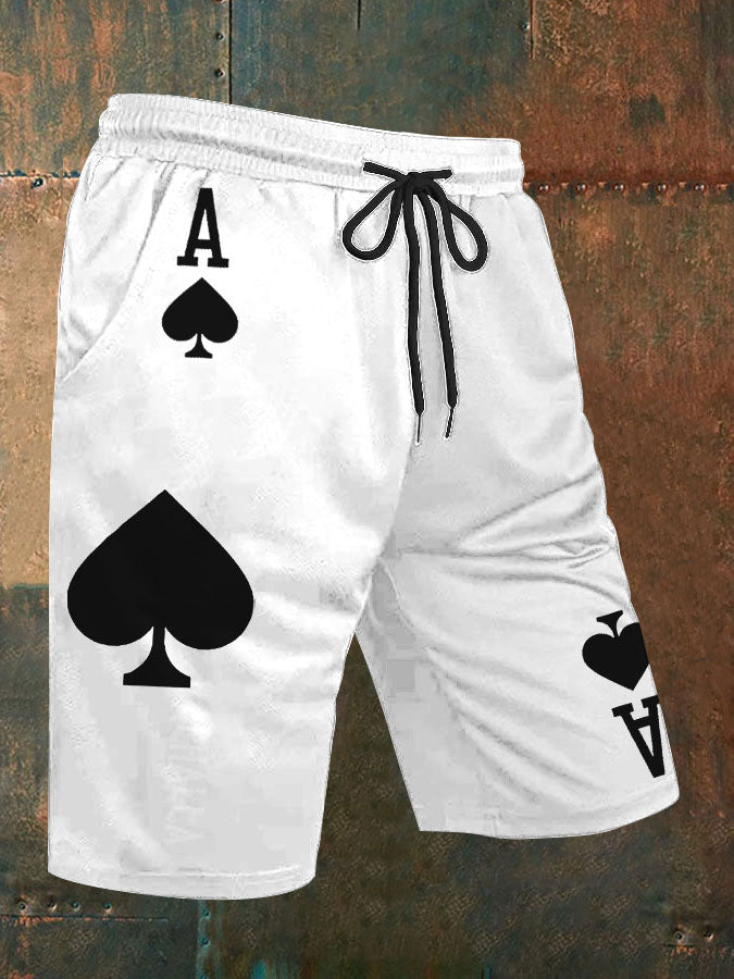 Men's Poker Ace of Spades shorts