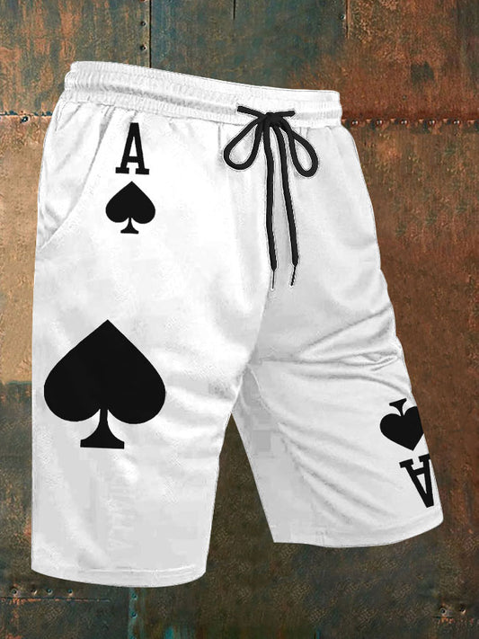 Men's Poker Ace of Spades shorts