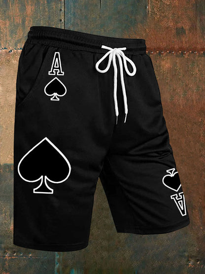 Men's Poker Ace of Spades shorts