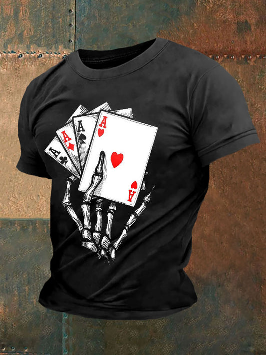 Men's Poker Art Print T-Shirt