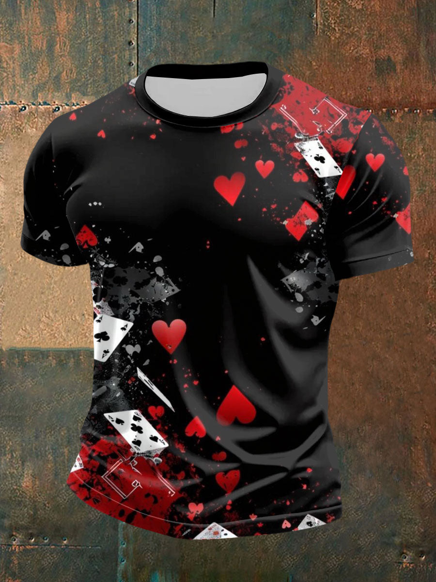 Men's Poker Art Print T-Shirt