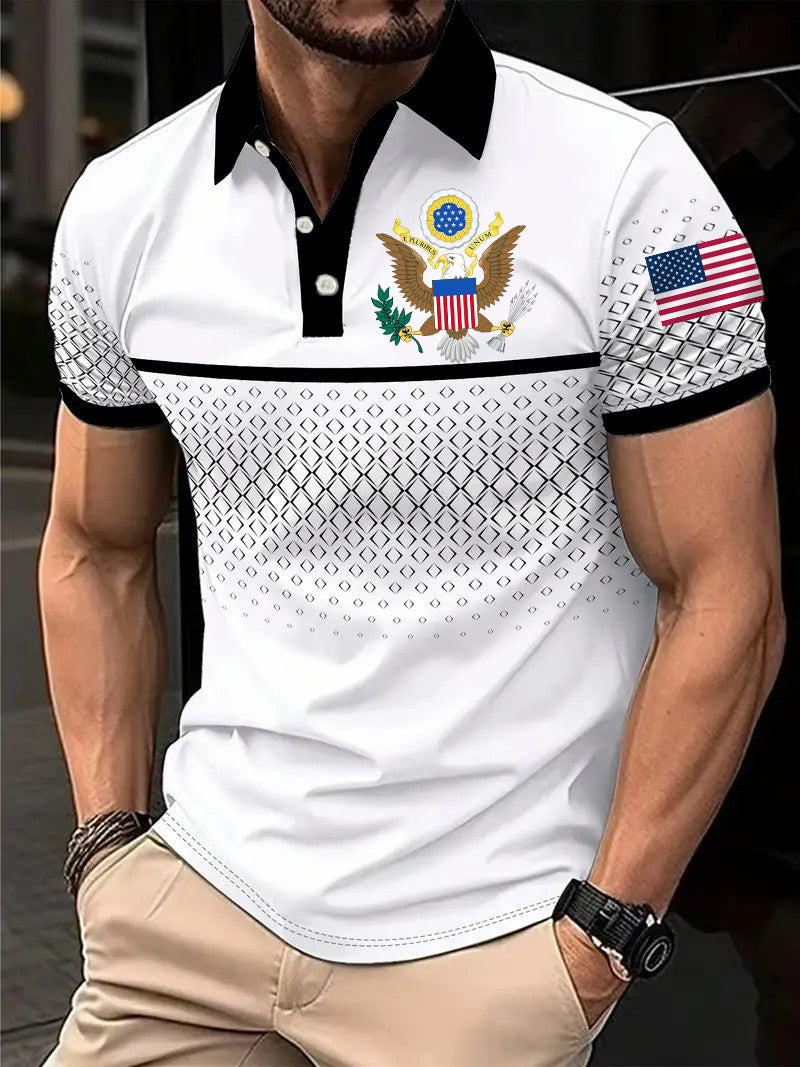 Men's USA Pritn short sleeve shirt
