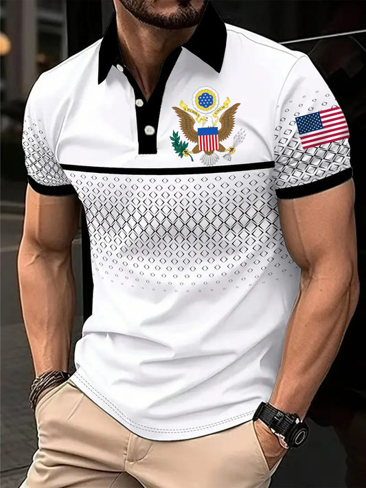 Men's USA Pritn short sleeve shirt