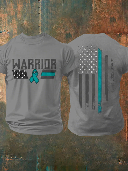 Men's PTSD Awareness Veteran Printed T-shirt