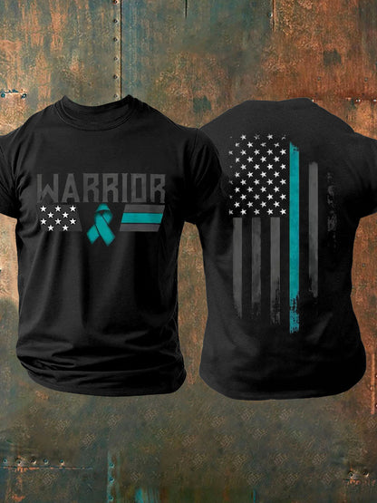 Men's PTSD Awareness Veteran Printed T-shirt