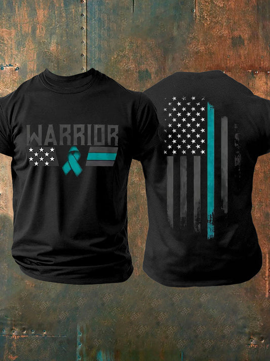 Men's PTSD Awareness Veteran Printed T-shirt