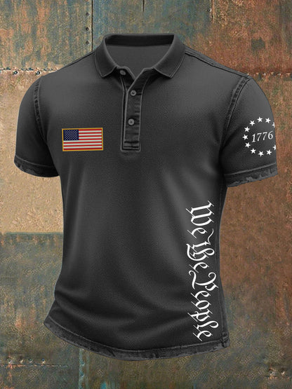 Men's Independence Day denim print T-shirt