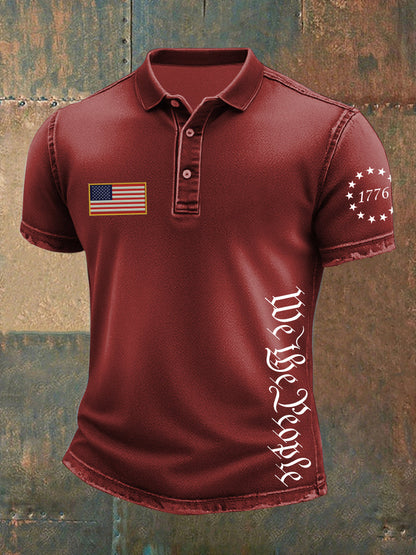 Men's Independence Day denim print T-shirt