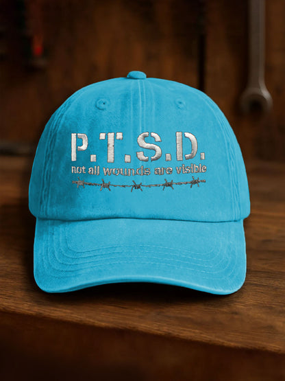 Unisex PTSD Awareness Veteran Printed Hat