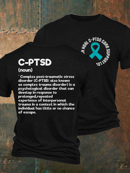 Men's C-PTSD Awareness Printed T-shirt