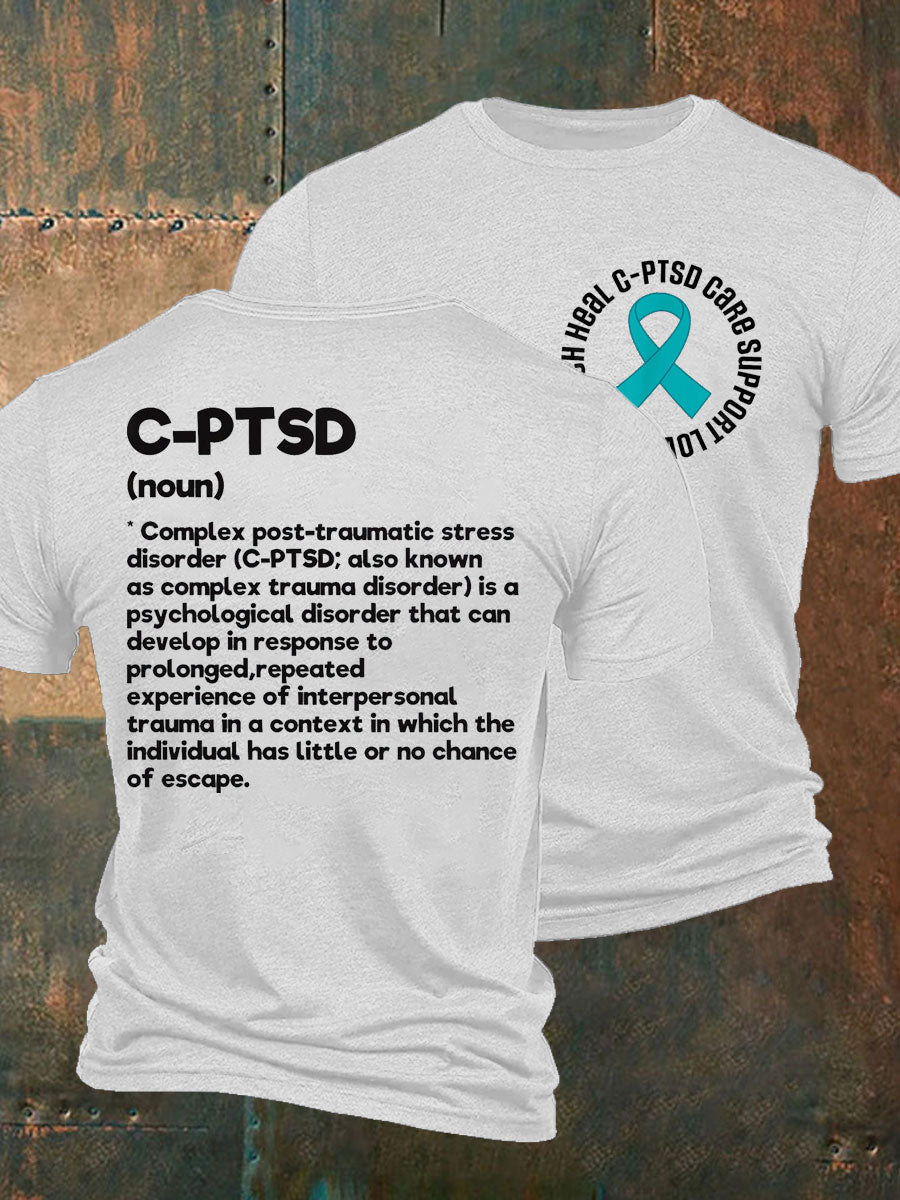 Men's C-PTSD Awareness Printed T-shirt