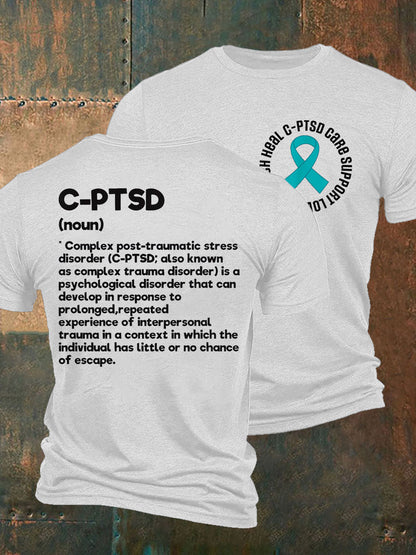 Men's C-PTSD Awareness Printed T-shirt