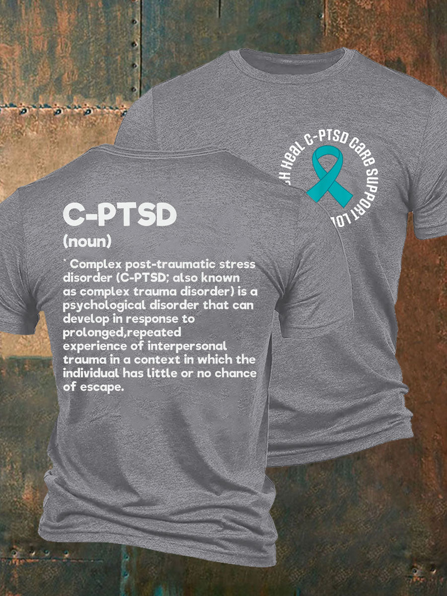 Men's C-PTSD Awareness Printed T-shirt