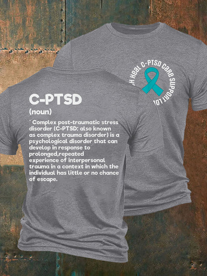 Men's C-PTSD Awareness Printed T-shirt