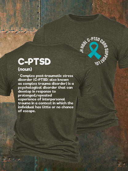 Men's C-PTSD Awareness Printed T-shirt