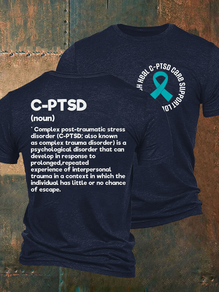 Men's C-PTSD Awareness Printed T-shirt