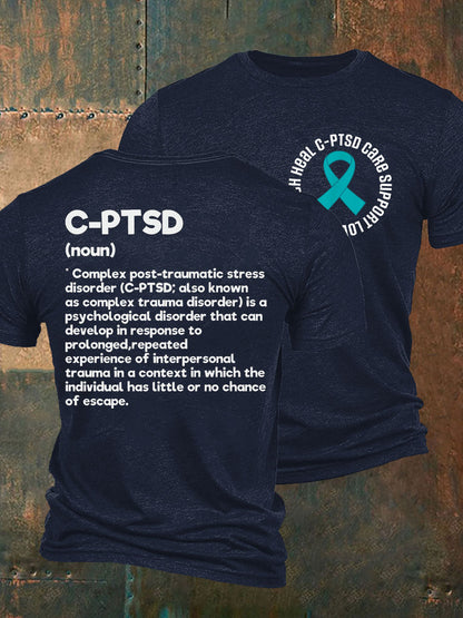 Men's C-PTSD Awareness Printed T-shirt