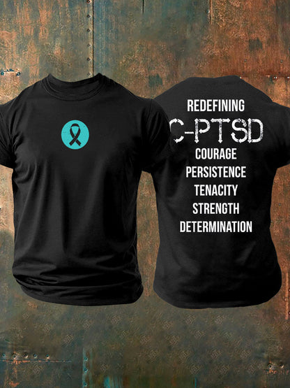 Men's C-PTSD Awareness Printed T-shirt