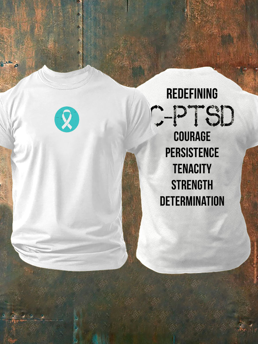 Men's C-PTSD Awareness Printed T-shirt