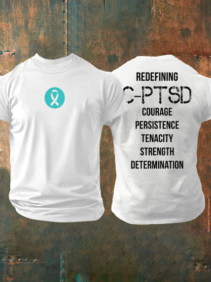 Men's C-PTSD Awareness Printed T-shirt