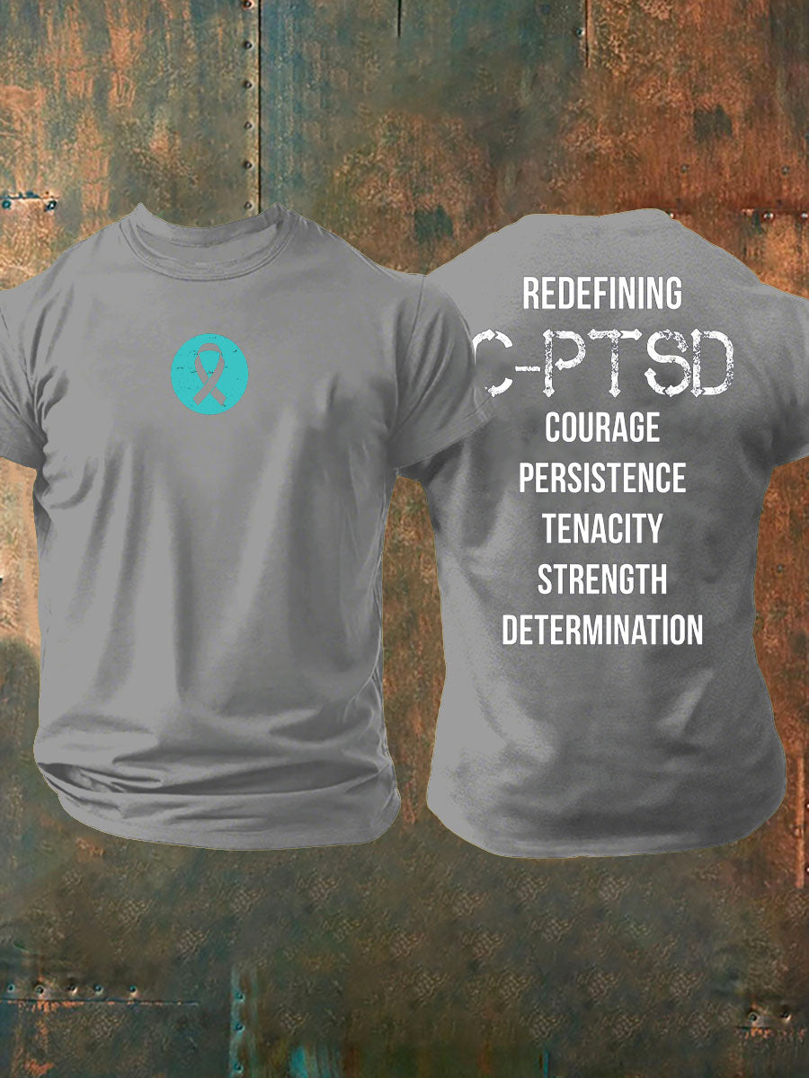 Men's C-PTSD Awareness Printed T-shirt