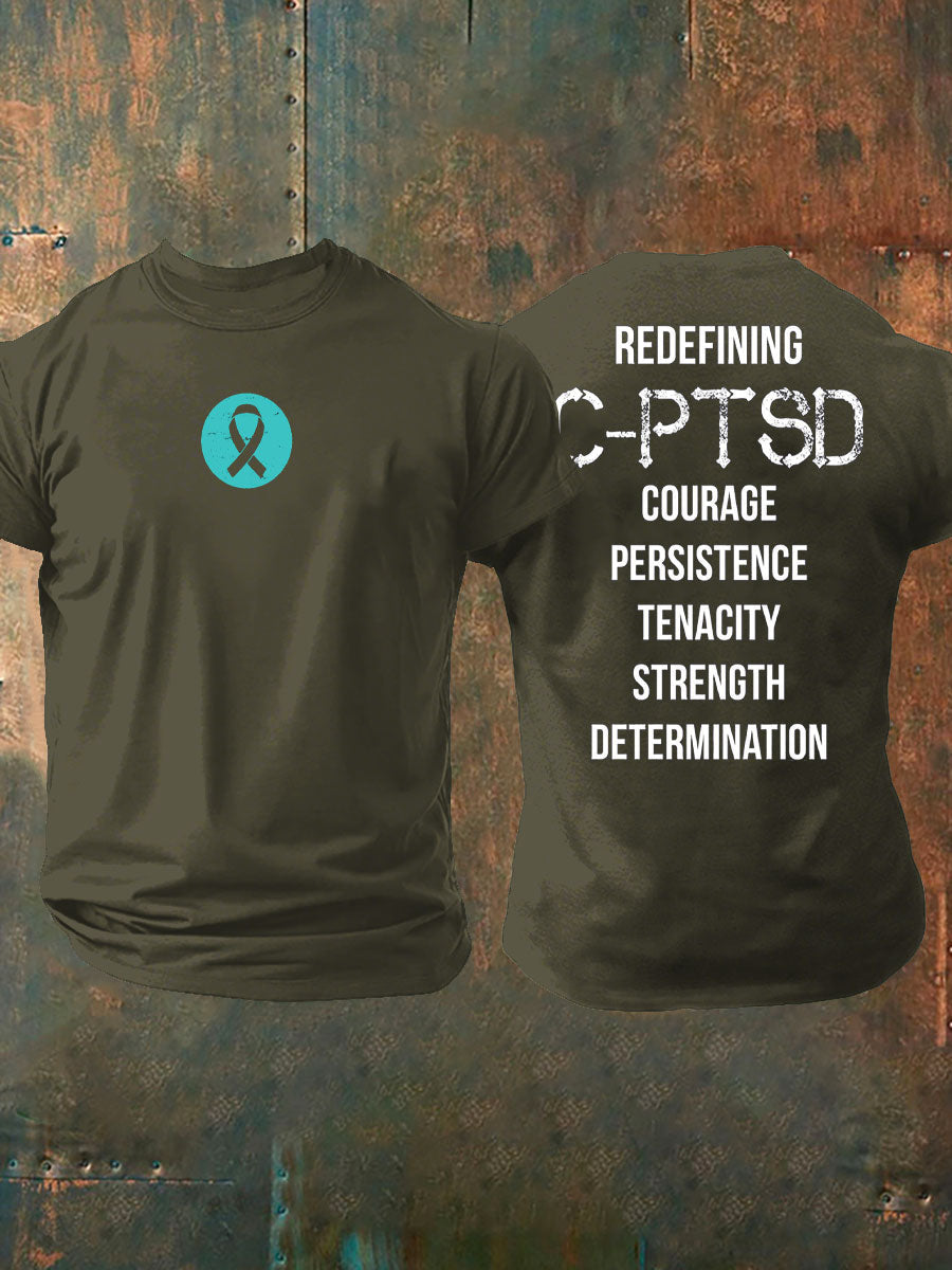 Men's C-PTSD Awareness Printed T-shirt