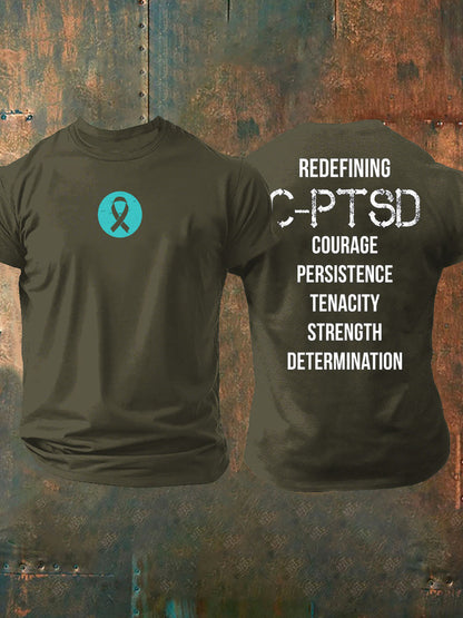 Men's C-PTSD Awareness Printed T-shirt