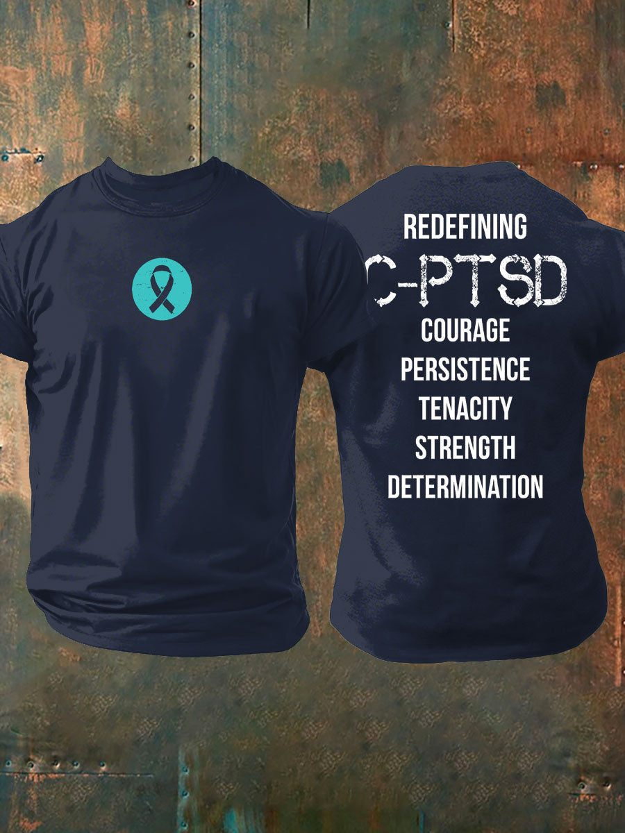 Men's C-PTSD Awareness Printed T-shirt