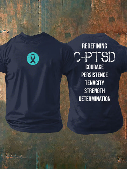 Men's C-PTSD Awareness Printed T-shirt