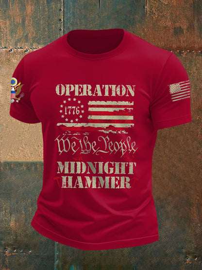 Men's Midnight Hammer Print Short Sleeve Shirt