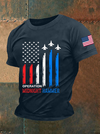 Men's Operation Midnight Hammer B-2 Spirit Short-sleeved T-shirt