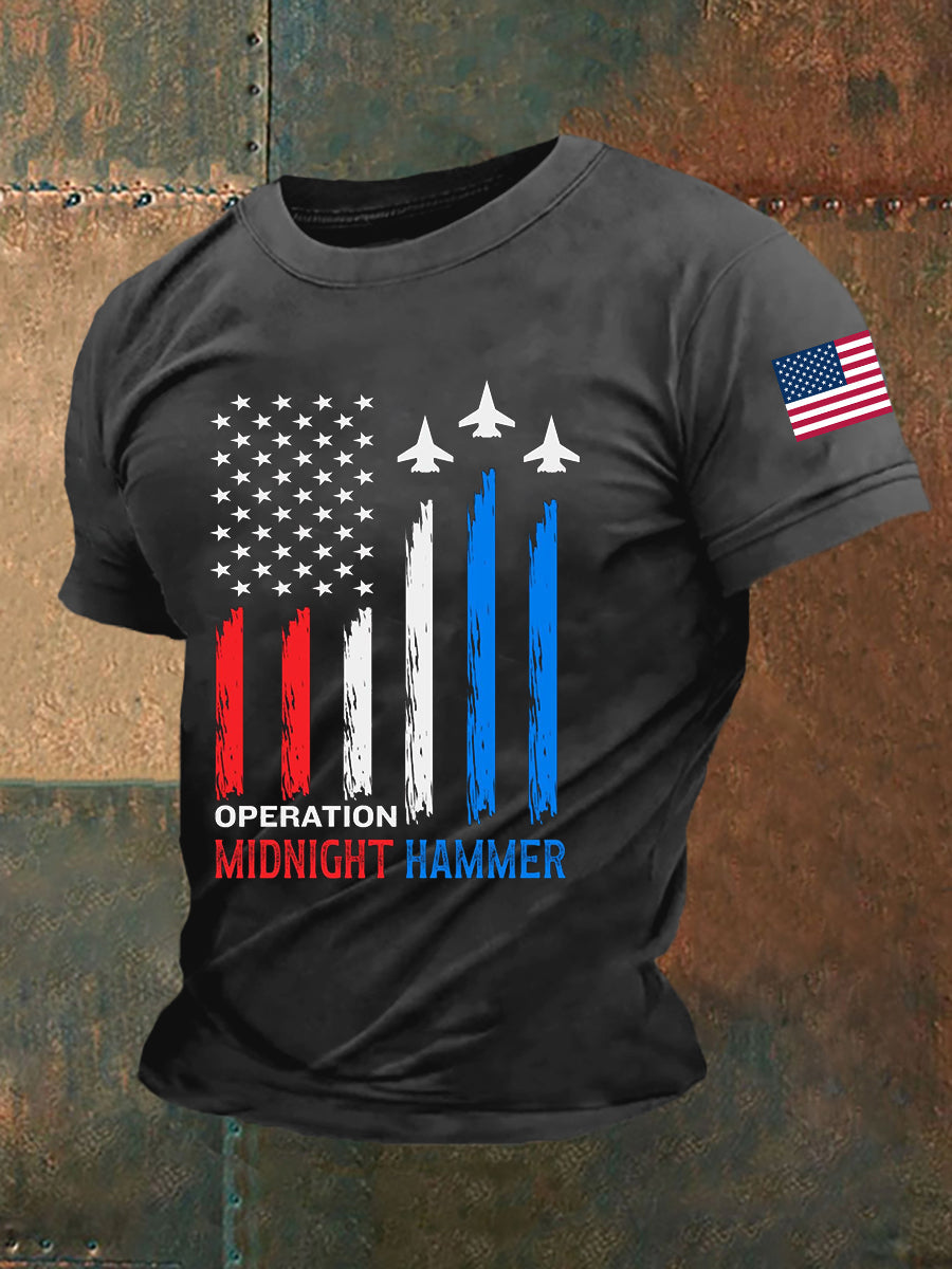 Men's Operation Midnight Hammer B-2 Spirit Short-sleeved T-shirt