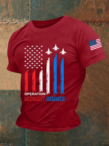 Men's Operation Midnight Hammer B-2 Spirit Short-sleeved T-shirt