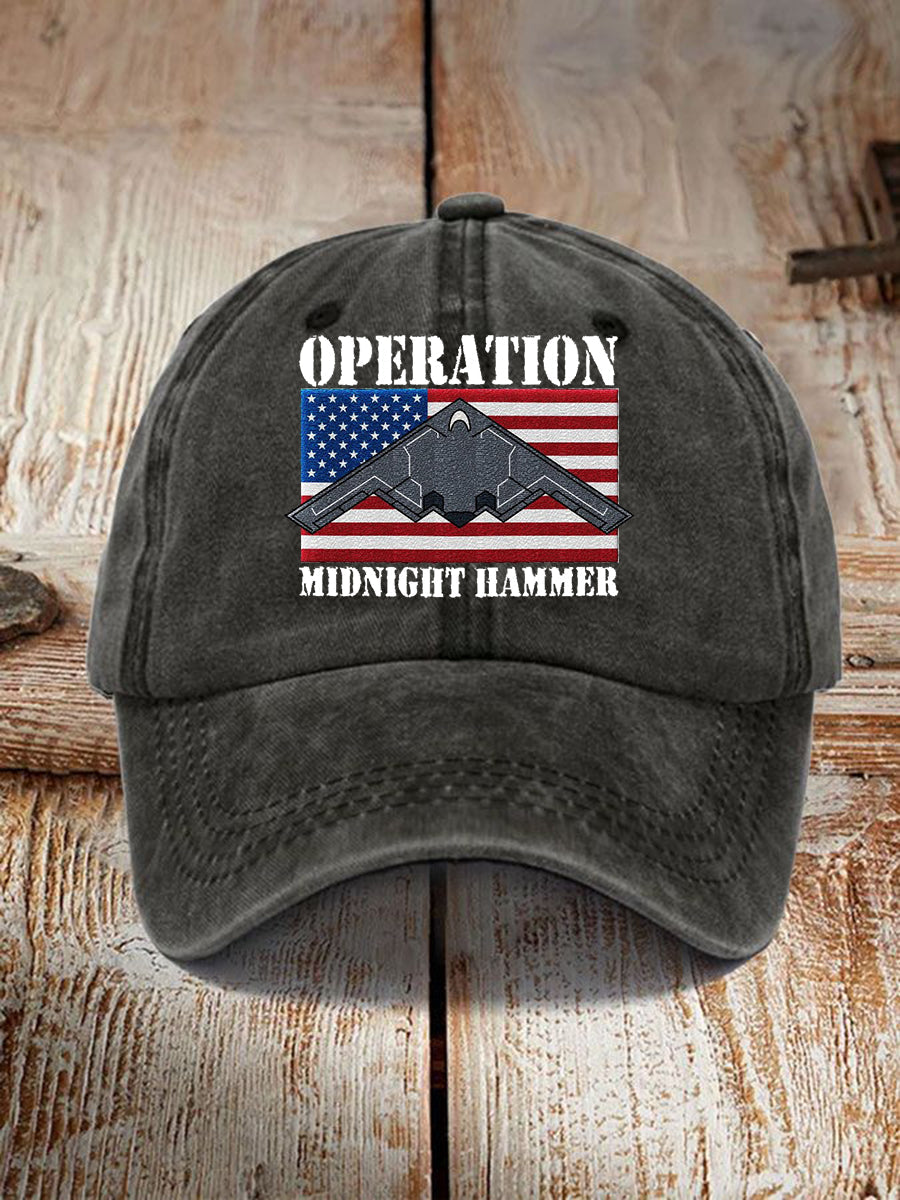 Unisex Midnight Hammer B-2 Spirit Print Hat