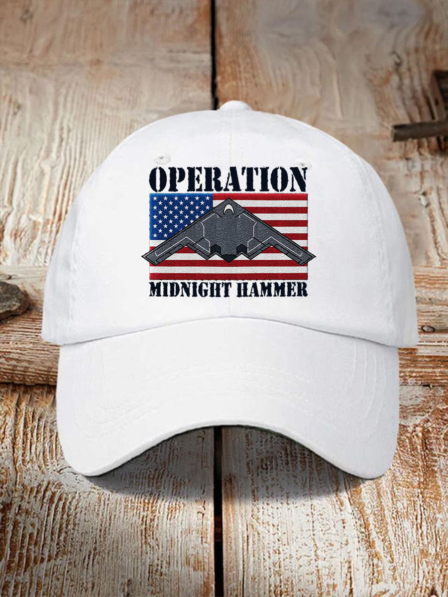 Unisex Midnight Hammer B-2 Spirit Print Hat