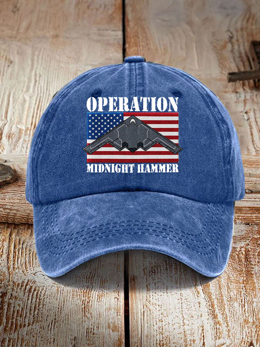 Unisex Midnight Hammer B-2 Spirit Print Hat