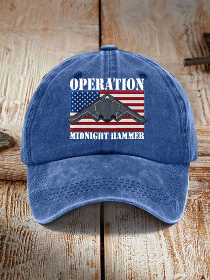 Unisex Midnight Hammer B-2 Spirit Print Hat