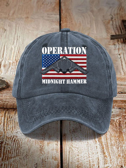 Unisex Midnight Hammer B-2 Spirit Print Hat