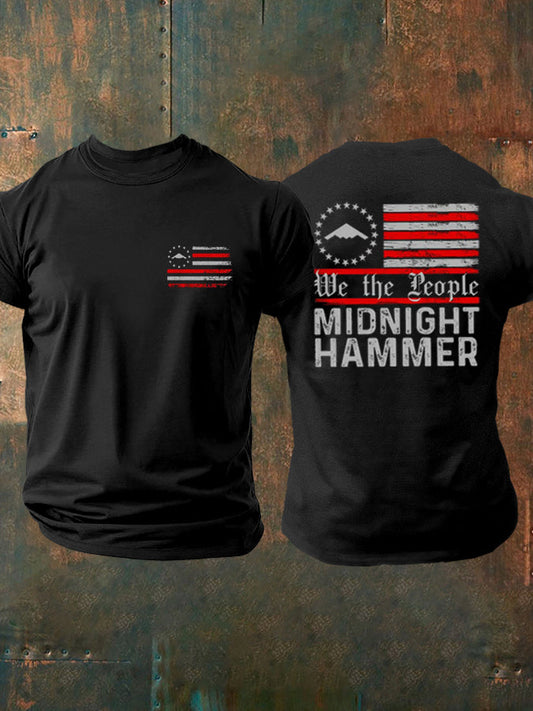 Men's We The People Midnight Hammer B-2 Spirit Printed T-shirt